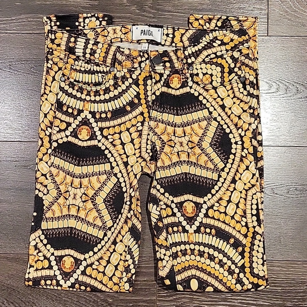 ❤ NWOT! PAIGE VERDUGO ULTRA SKINNY JEANS -  AMBER CROWN JEWELS, 0 (25) - Picture 2 of 6